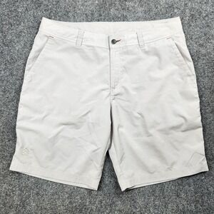 Stio Shorts Mens 40x10 Beige‎ Khaki Cargo Outdoor Hiking Climbing